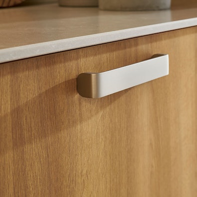 Laminaatfront in warme houtlook