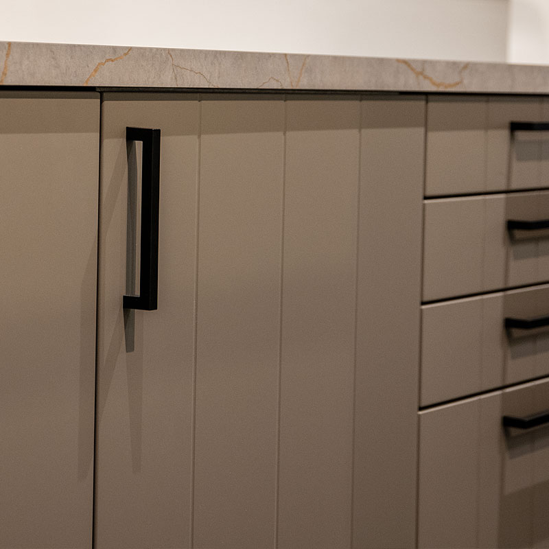 Landelijke bruine lamellen fronten