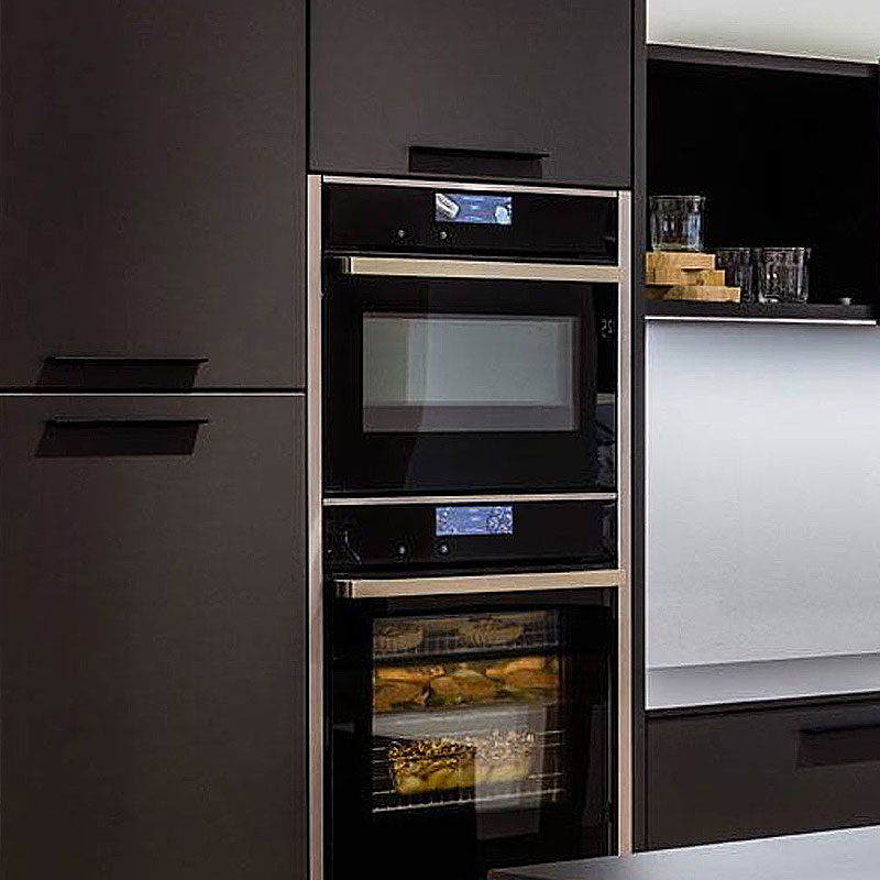 Lava zwarte satijn fronten