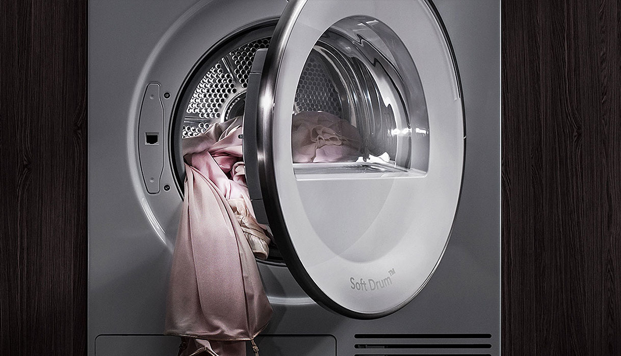 ASKO wasdroger met LED-binnenverlichting en verlichte trommel voor beter zicht bij in- en uitladen