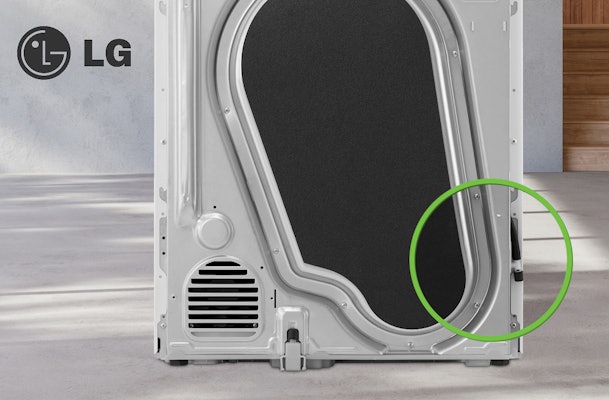 LG droger op afvoer aansluiten.