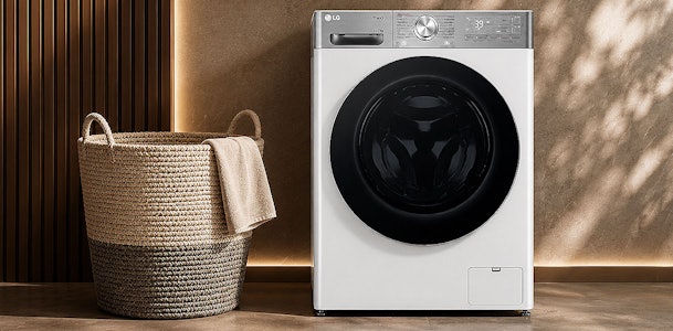 LG was-droogcombinatie voor een groot gezin die 13 kg wast en 7 kg droogt