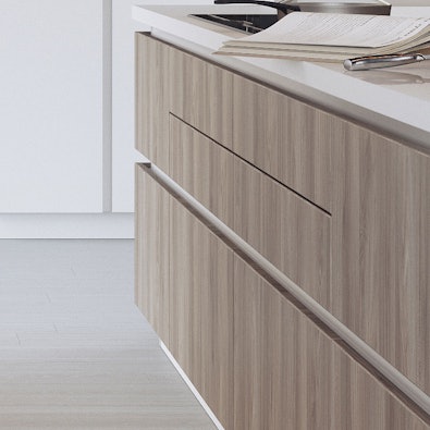 Licht houten fronten