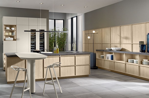 Lichtbruine Japandi keuken