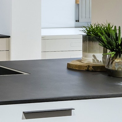 Light Beton donker werkblad