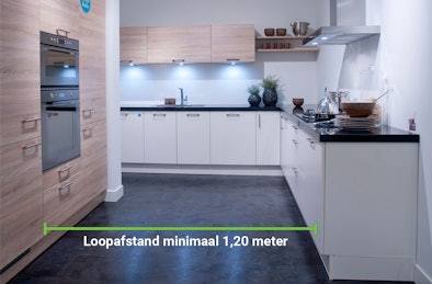 Indeling en ergonomie U-vormige keuken