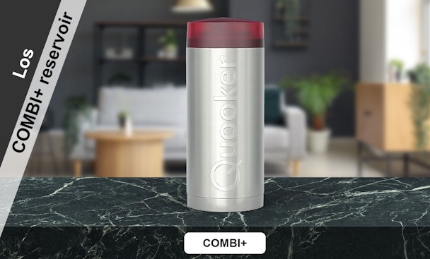 Los Quooker COMBI Plus reservoir voor onbeperkt warm water met dubbele wateraansluiting