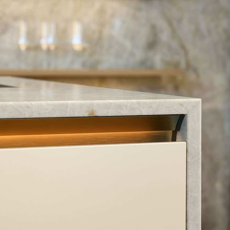 Luxe verlichte greeplijst