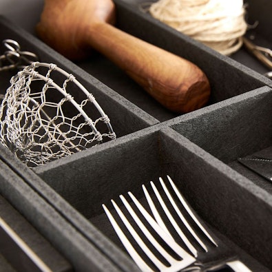 Luxe vilt variant bestek indeling