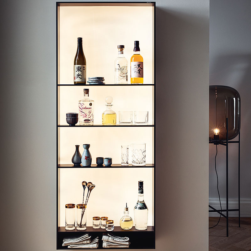 Luxe vitrinekast verlichting