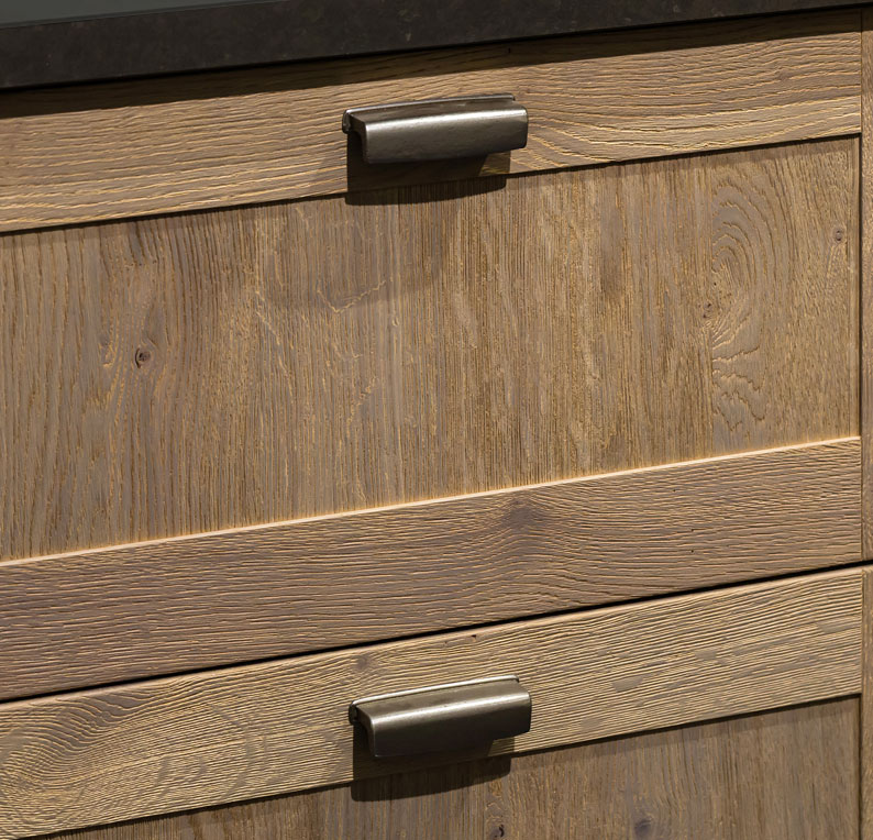 Massief houten keukenkasten