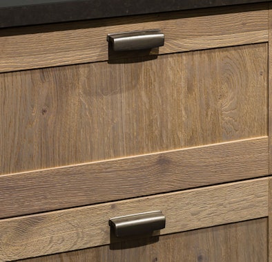 Massief houten keukenkasten