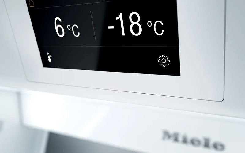 Miele MasterCool temperatuurcontrole met digitale display voor constante koeling