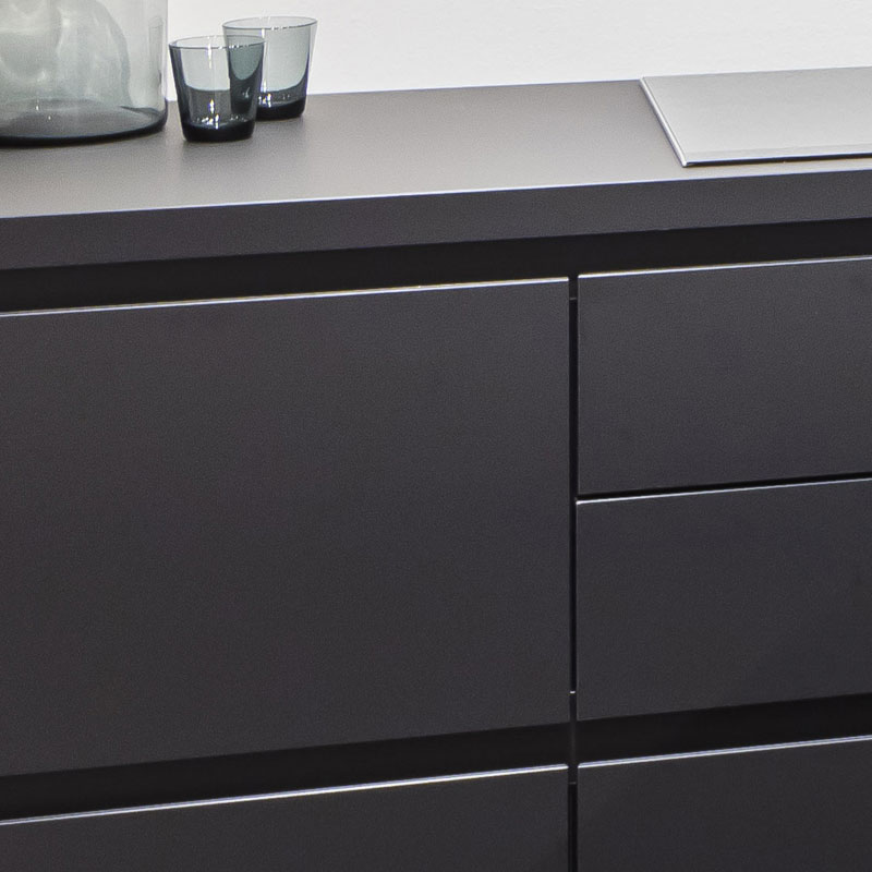 Mat zwarte anti-fingerprint fronten