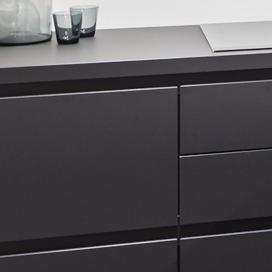 Mat zwarte anti-fingerprint fronten