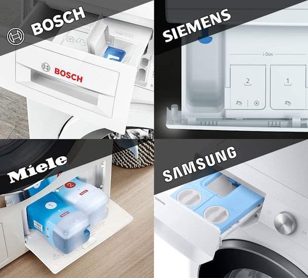 Merken automatische wasmiddeldosering
