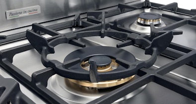 Messing branders van Boretti gasfornuis.