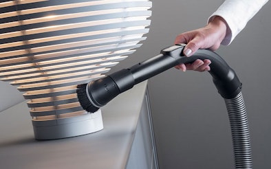 Meubelzuigmond zachte borstels reinigt radiator lamellen delicate oppervlakken allergenen stof