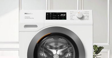 Miele 8 kg wasmachine met bedieningspaneel en QuickPowerWash programma