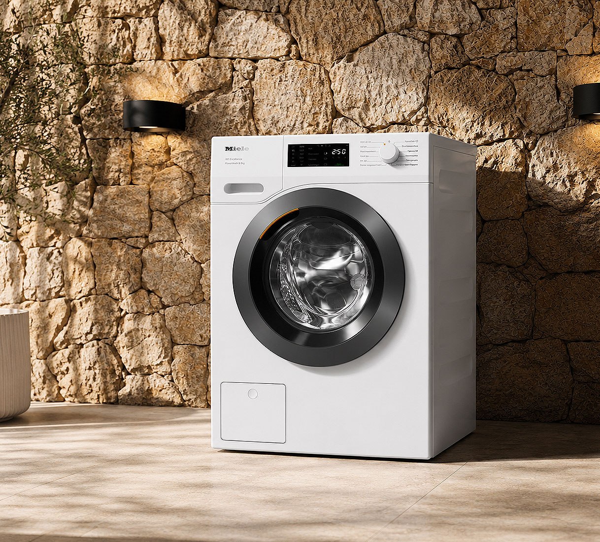 Miele W1 Excellence 8 kg wasmachine met PowerWash als uitgebreide uitvoering
