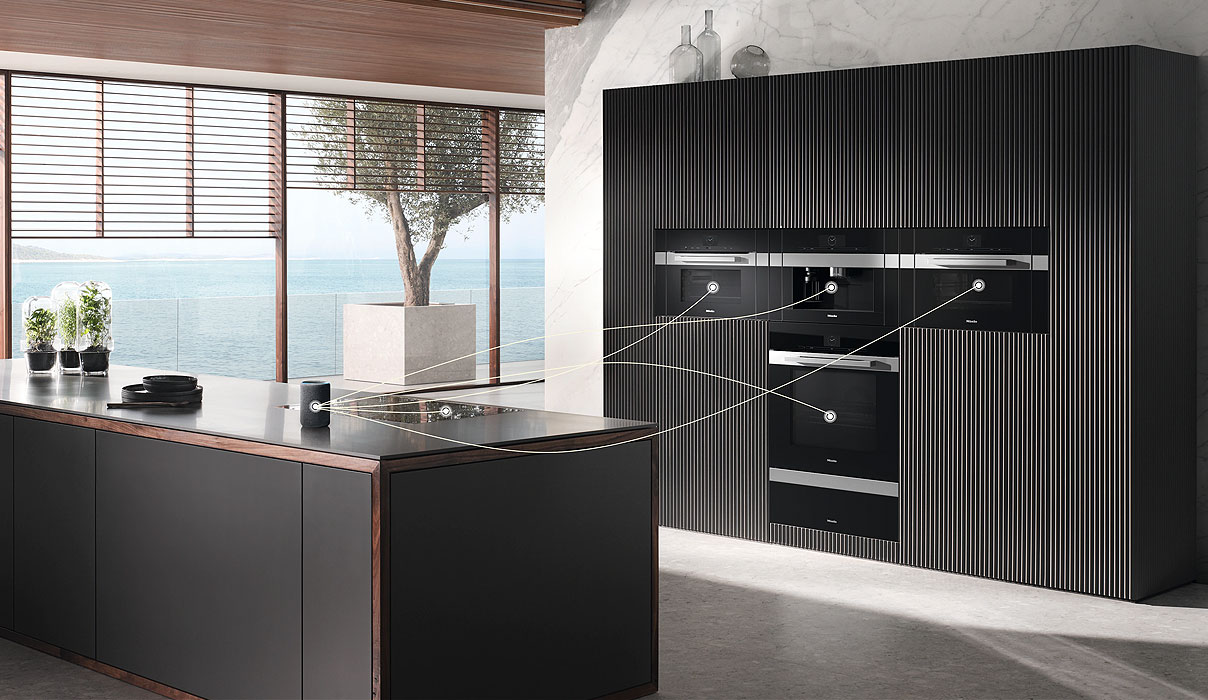 Miele home complete smart home integratie moderne keuken WiFi cloud technologie app bediening