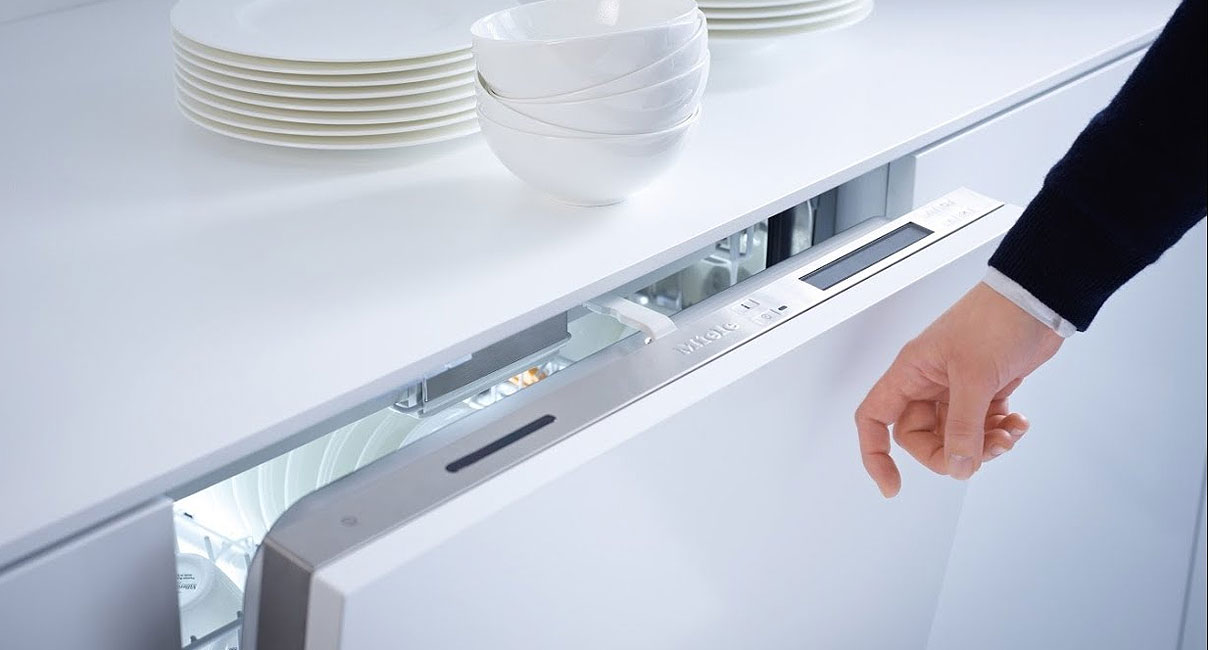 Miele Knock2Open vaatwasserdeur.