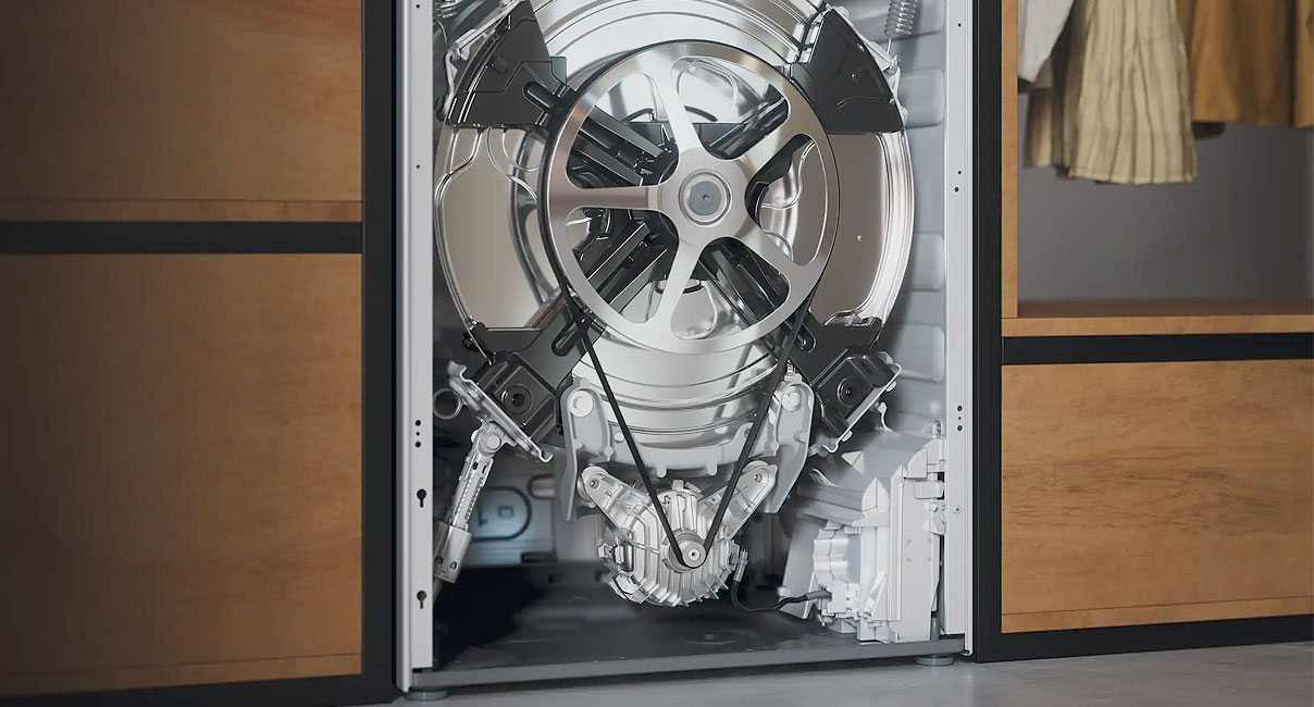 Miele wasmachine motor getest tot 10.000 uur voor langdurige topprestaties en duurzaamheid