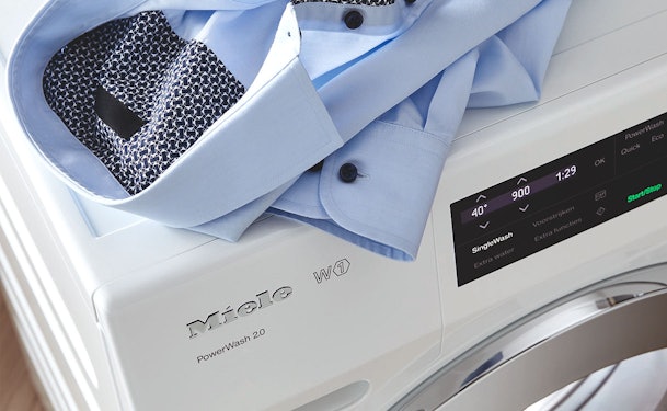 Miele wasmachine met SingleWash functie voor het wassen van één kledingstuk