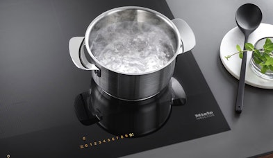 Miele TwinBooster inductiekookplaat snelle opwarmtijd water koken booster functie