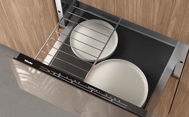 Miele warmhoudlade met nauwkeurige temperatuurregeling en modern design