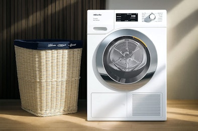 Miele wasdroger met warmtepomptechnologie voor energiezuinig en kreukvrij drogen