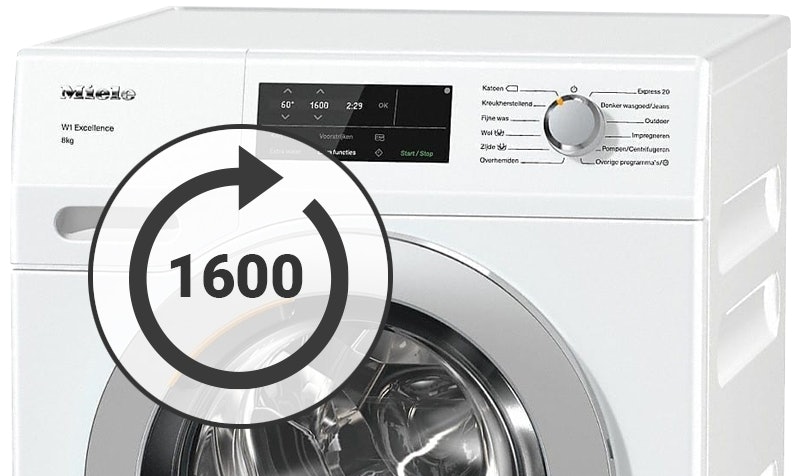 Miele wasmachine 1600 toeren