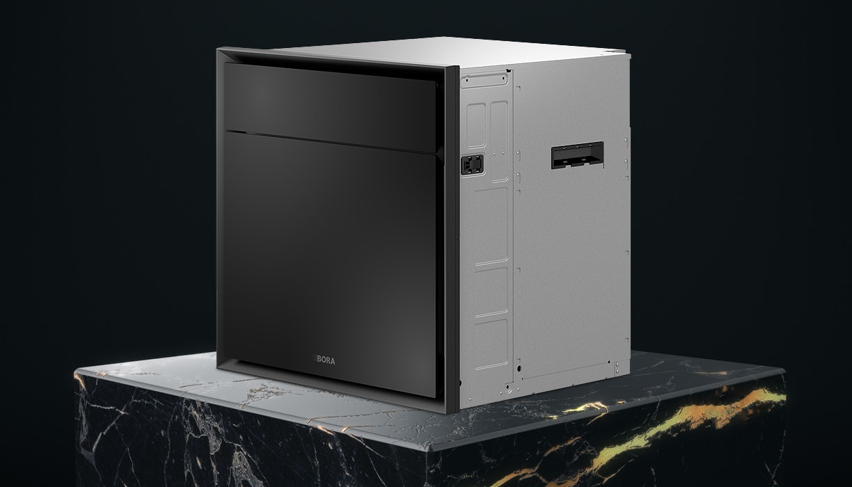 De X BO oven maakt indruk met zijn minimalistisch design.