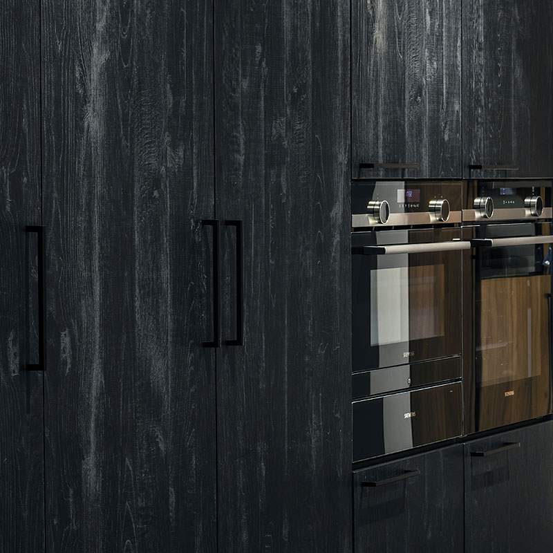 Minimalistische zwarte grepen