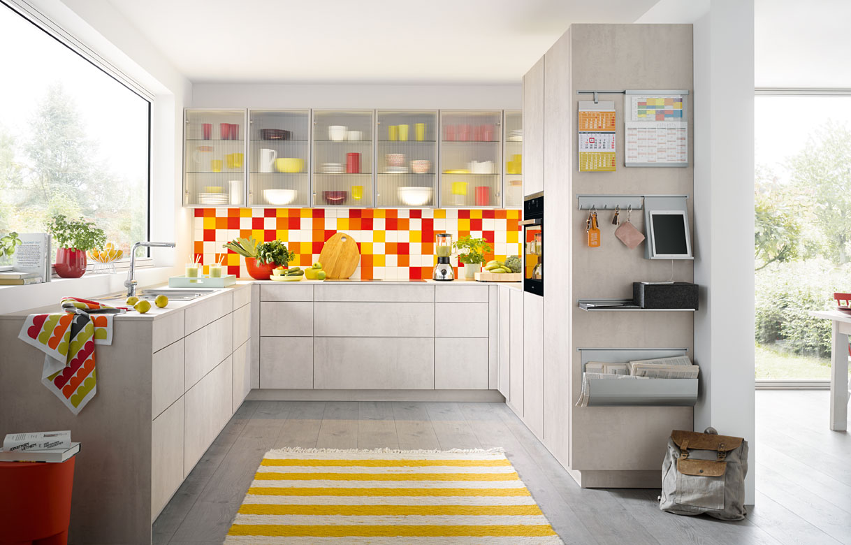 Moderne keuken in betonlook