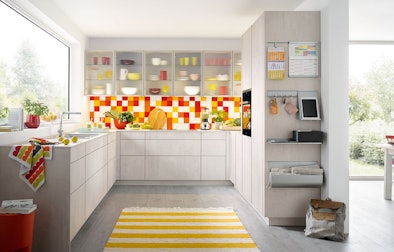 Moderne keuken in betonlook