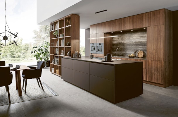 Mokkabruine moderne keuken