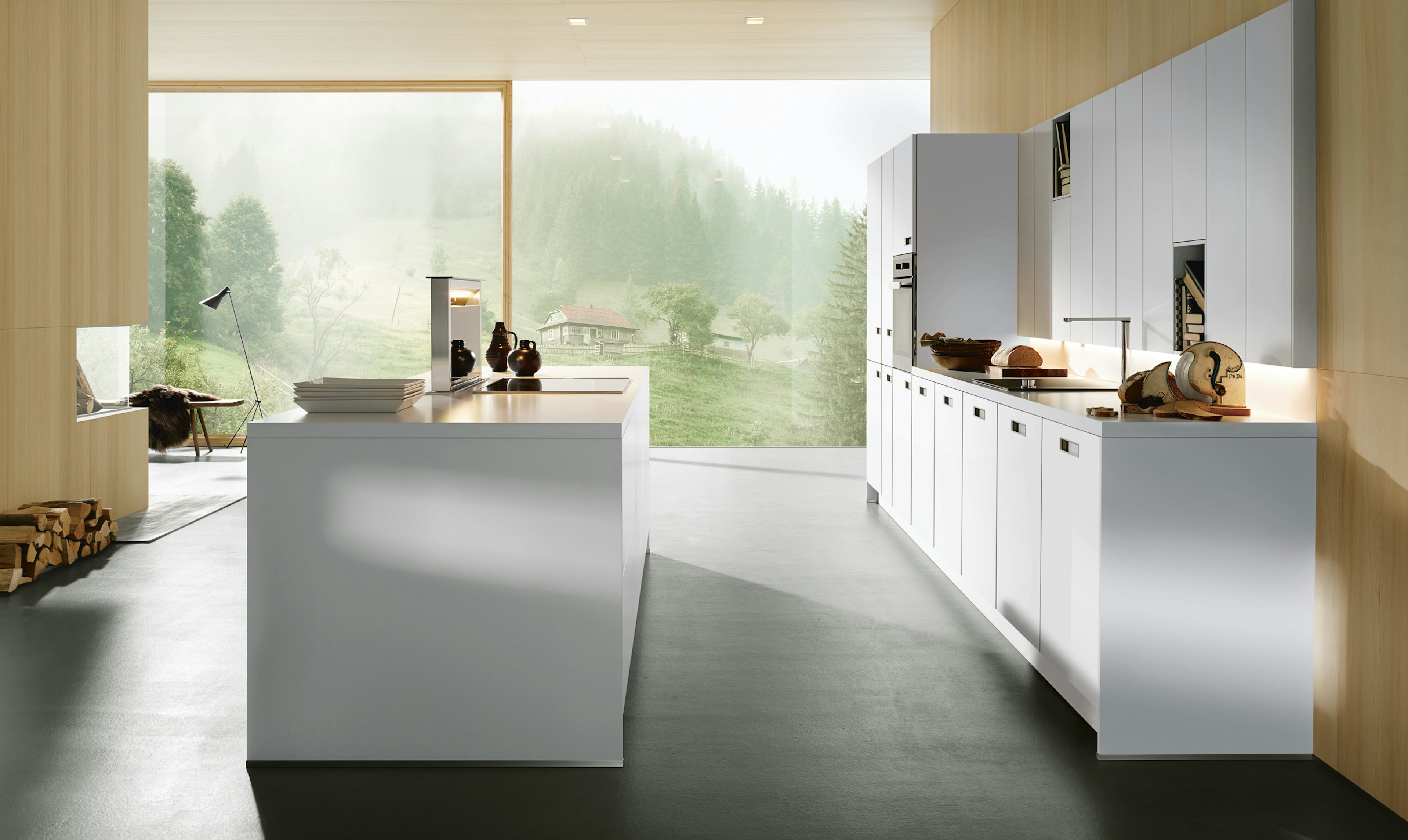 next125 NX240 - Kristal witte keuken met Laminaat SensiQ fronten