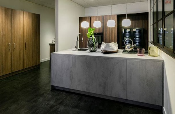 Nieuwe gewaagde betonlook hout combinatie