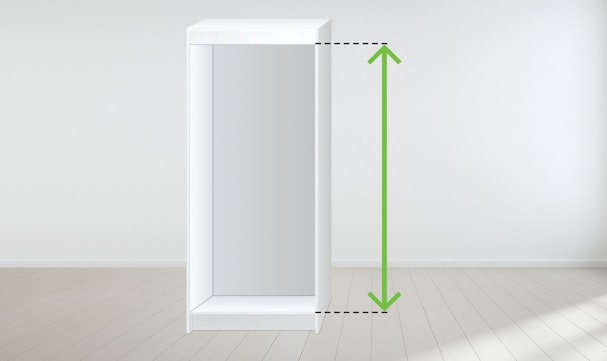 Opmeten van de nishoogte