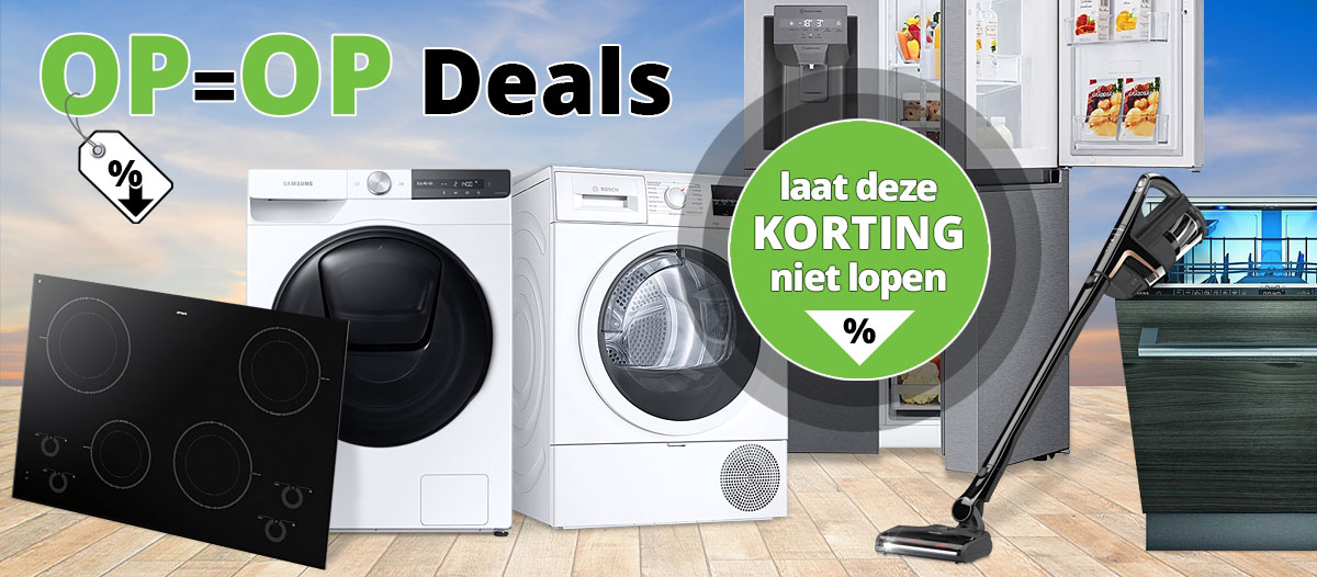 Voordelige apparatuur tijdens onze OP=OP Deals