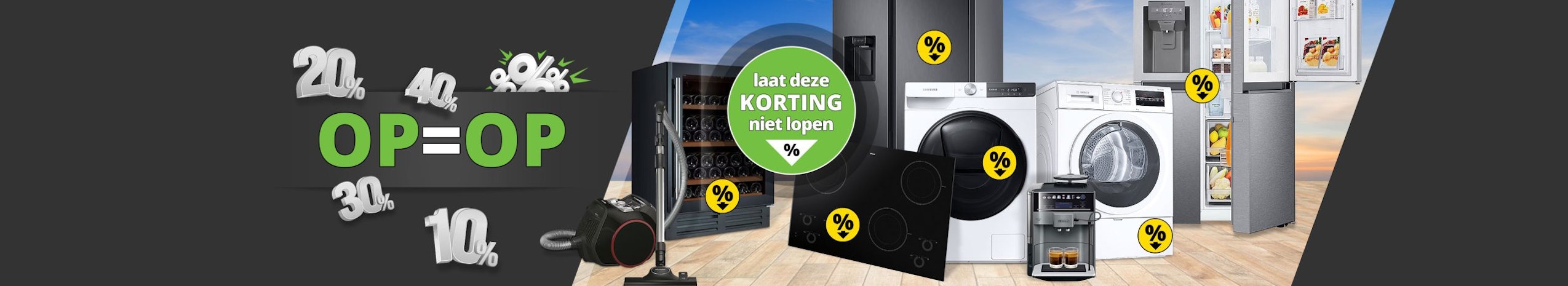 Voordelige apparatuur tijdens onze OP=OP Deals