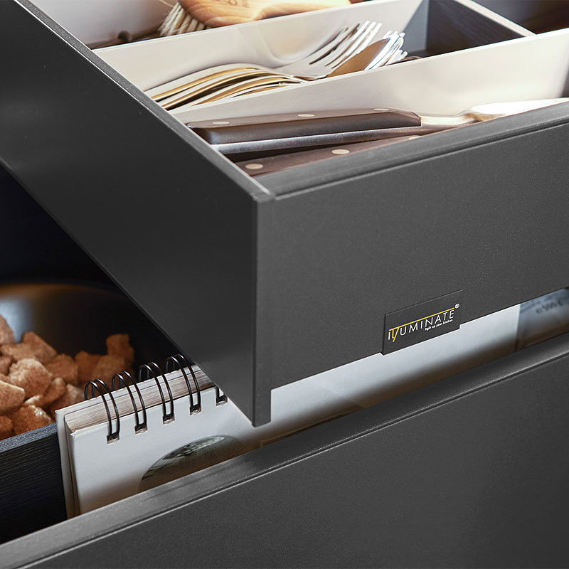 Opbergruimte hoge lade met binnenlade