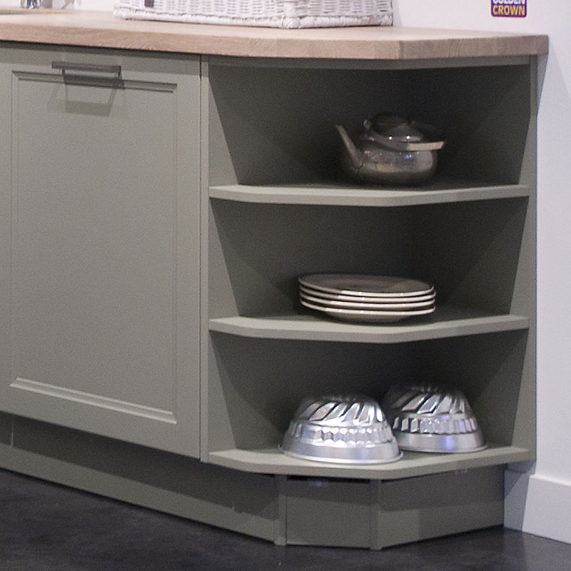 Open hoek opbergruimte