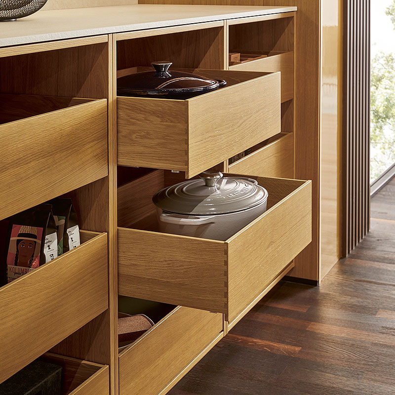 Open laden met structuur