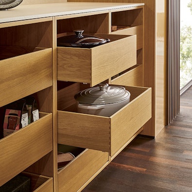 Open laden met structuur