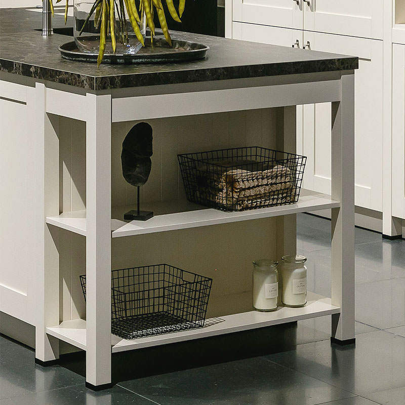 Open kasten aan uiteinden kookeiland