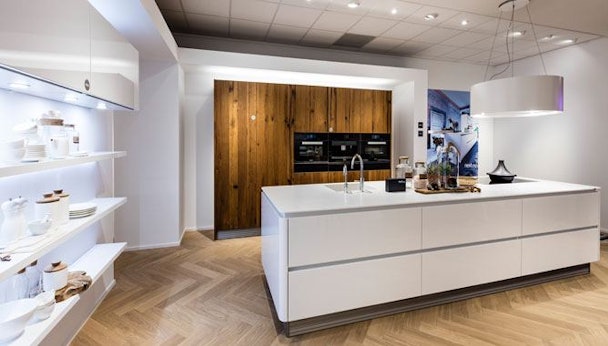 Opstelling met kookeiland