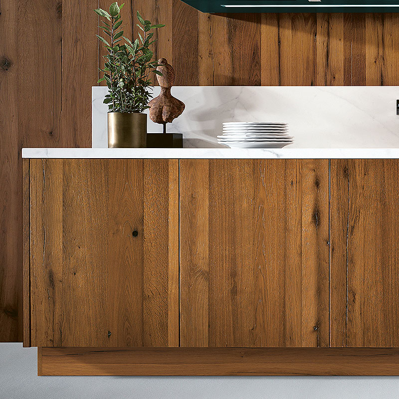 Oud eikenhouten fronten