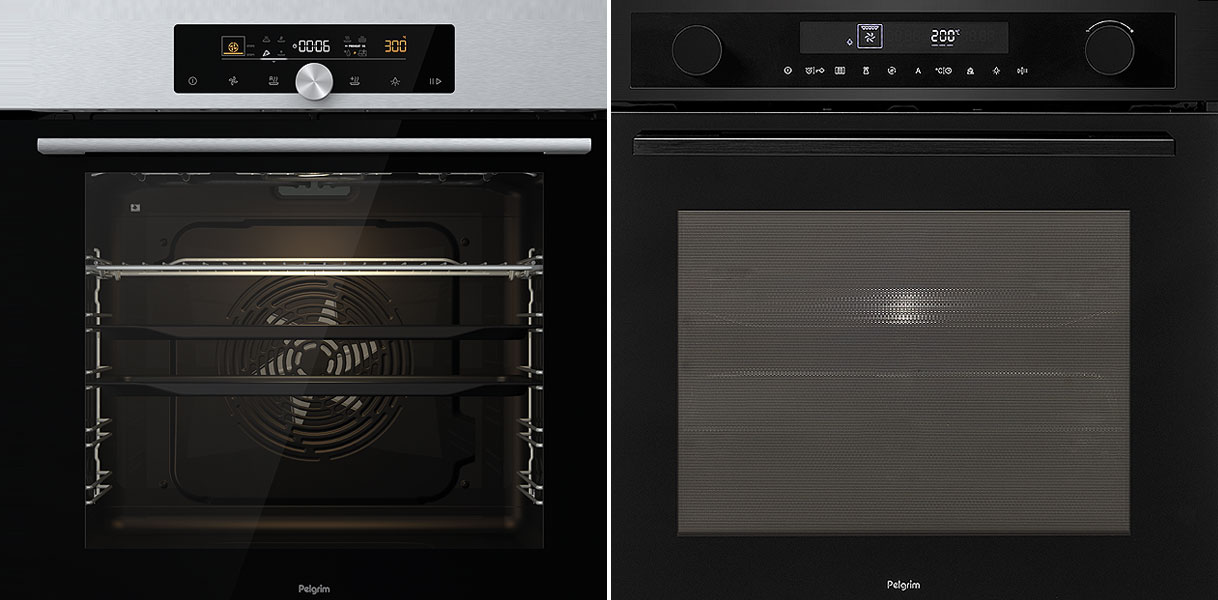 Bediening met display en knoppen van de Pelgrim 4-serie en 5-serie ovens